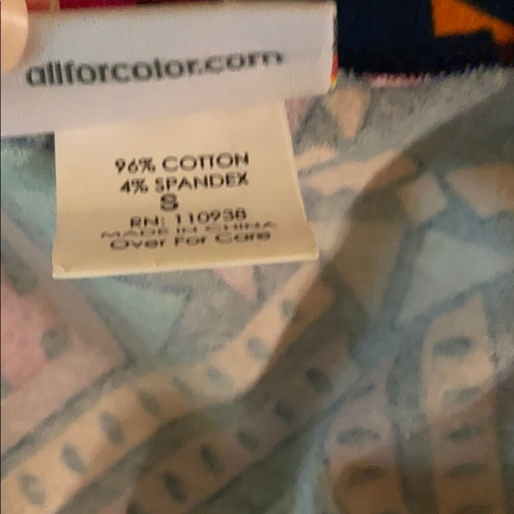 All For Color Geometric Print Blouse Small - Picture 11 of 11